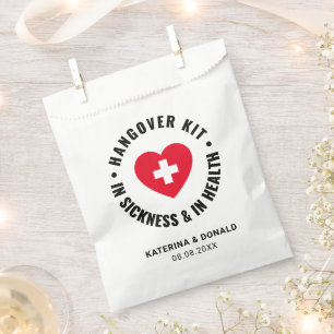 Eenvoudige weddenschap Hangover Recovery Kit Favor Bedankzakje