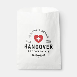 Eenvoudige weddenschap Hangover Recovery Kit Favor Bedankzakje