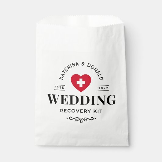 Eenvoudige weddenschap Hangover Recovery Kit Favor Bedankzakje (Voorkant)