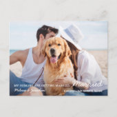 Eenvoudige weddenschap met een koppelingspen bespa aankondigingskaart (Voorkant)