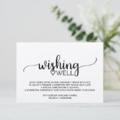 Eenvoudige weddenschap met kraft-kalligrafie informatiekaartje (Staand voorkant)