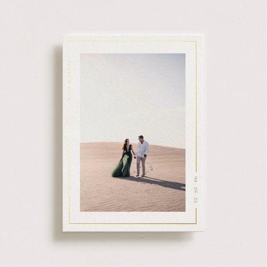 Eenvoudige weddenschap met Radiance Save the Date Folie Uitnodiging