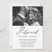Eenvoudige weddenschap Uitstel Nieuwe Datum Foto Aankondiging (Voorkant)