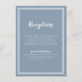 Eenvoudige weddenschappen Opvang Stusty Blue Frame Informatiekaartje (Voorkant)