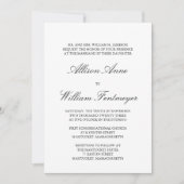 Eenvoudige weddenschappen, traditioneel en formeel kaart (Voorkant)