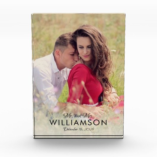 Eenvoudige weddenschapsduur Fotodatum Fotoblokken (Voorkant)