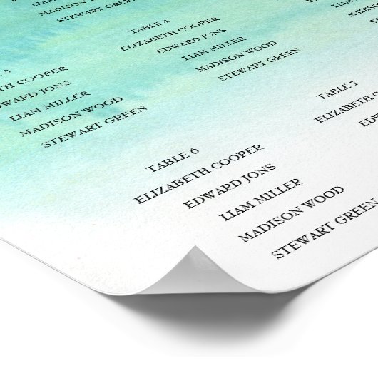 Eenvoudige weddenschapskaart. poster (Hoek)