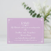 Eenvoudige Wedding Website E-mail RSVP Response Ka (Staand voorkant)