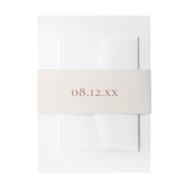 Eenvoudige weduwnaar- en weduwnaar-datum voor Crea Uitnodigingen Wikkel