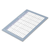 Eenvoudige weekplanner notitieblok (Schuin)