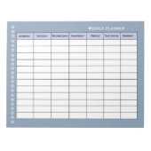 Eenvoudige weekplanner notitieblok (Voorkant)