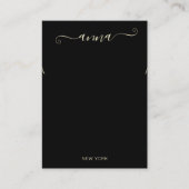 Eenvoudige weergave handtekeningen zwart Ketting Visitekaartje (Voorkant)