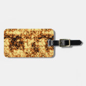 Eenvoudige weergave koperen mozaïek bagagelabel (Voorkant horizontaal)