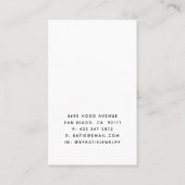 Eenvoudige weergave van uw Logo-Ketting Visitekaartje (Achterkant)