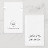 Eenvoudige weergave van uw Logo-Ketting Visitekaartje (Voorkant / Achterkant)