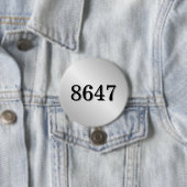 Eenvoudige weerstand 8647 ronde button 7,6 cm (In situ)