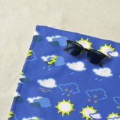 eenvoudige weersymbolen strandlaken (In situ)