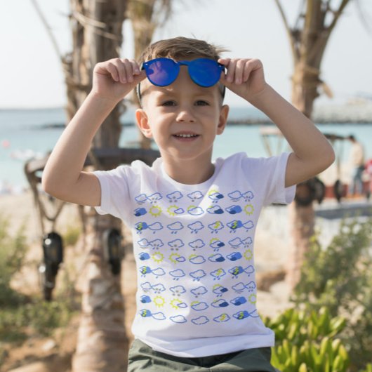 eenvoudige weersymbolen t-shirt