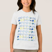 eenvoudige weersymbolen Tri-Blend shirt (Voorkant)