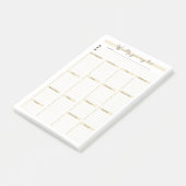 Eenvoudige wekelijkse boodschappen op de lijst van post-it® notes (Schuin)