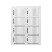 Eenvoudige Wekelijkse Planner Witte Scheur weg Kal Notitieblok (Linkerzijde)