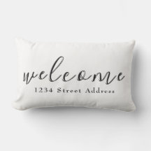 Eenvoudige Welkom & Adres | Script | Wit