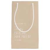 Eenvoudige Welkom/Dank je Bruidsfeest Klein Cadeauzakje (Voorkant)