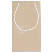 Eenvoudige welkom/hartelijk dank Bruidsjurk Shower Klein Cadeauzakje (Achterkant)