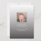 Eenvoudige Welkom Overlay Foto Geboorteaankondigin Aankondiging (Achterkant)