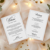 Eenvoudige welkomstbrief en reisroute Kaart