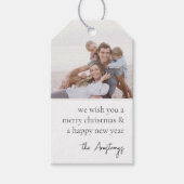 Eenvoudige Wens Neutrale Minimalistische Foto Vaka Cadeaulabel (Voorkant)