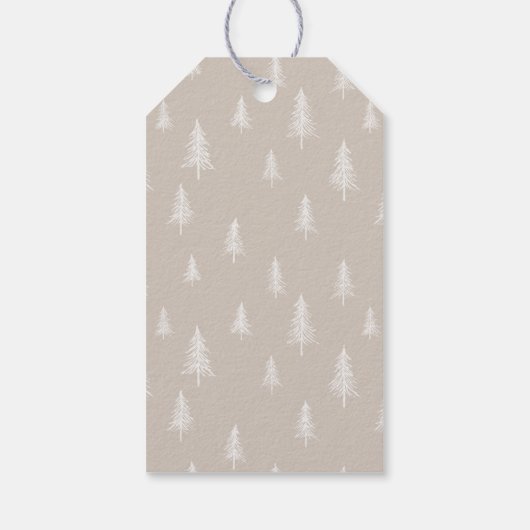 Eenvoudige Wens Neutrale Minimalistische Foto Vaka Cadeaulabel (Achterkant)