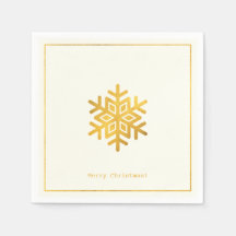 Eenvoudige wensen · Minimal Gold Snowflake Christm