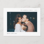 Eenvoudige wensen | Minimale foto Feestdagenkaart (Voorkant)