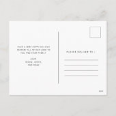 Eenvoudige wensen | Minimale foto Feestdagenkaart (Achterkant)