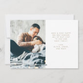 Eenvoudige wensen | Minimale foto van twee Feestdagenkaart (Achterkant)