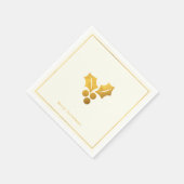 Eenvoudige wensen · Minimalistische gouden Holly K Servet (Hoek)