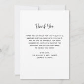 Eenvoudige wensen | Weddenschap Bedankkaart (Achterkant)