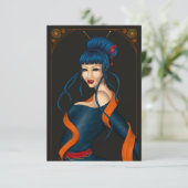 Eenvoudige wenskaart kaart (Staand voorkant)