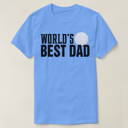 Eenvoudige werelden Best Dad Typografie met Golf B T-shirt (Design voorkant)