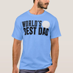 Eenvoudige werelden Best Dad Typografie met Golf B T-shirt