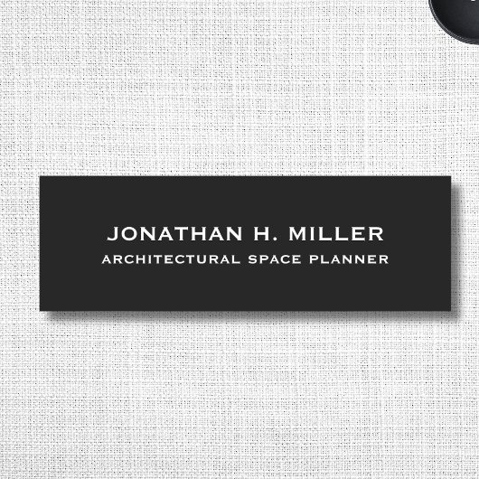 Eenvoudige werknemersnaam tag met titel