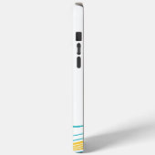 Eenvoudige werveling - Turquoise en Geel Case-Mate iPhone Case (Achterkant / Links)