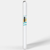 Eenvoudige werveling - Turquoise en Geel Case-Mate iPhone Case (Achterkant / Rechts)