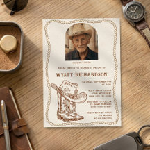 Eenvoudige Western Cowboy-viering van het leven Fu