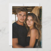 Eenvoudige Westerne Boheemse Koe schedel foto brui Kaart (Achterkant)