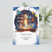 Eenvoudige Wetenschap Leuk Wetenschapper Verjaarda Bedankkaart (Staand voorkant)