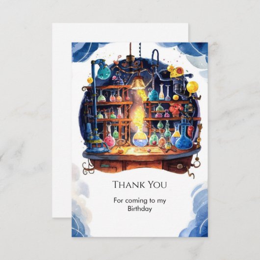 Eenvoudige Wetenschap Leuk Wetenschapper Verjaarda Bedankkaart (Voorkant / Achterkant)