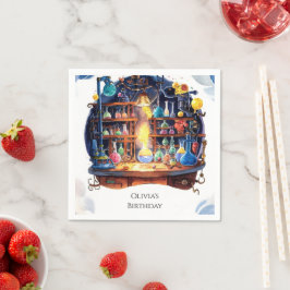 Eenvoudige Wetenschap Leuke Wetenschapper Verjaard Servet