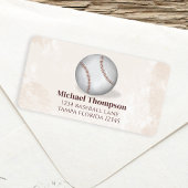 Eenvoudige  Whimsical Baseball Minimalist Etiket